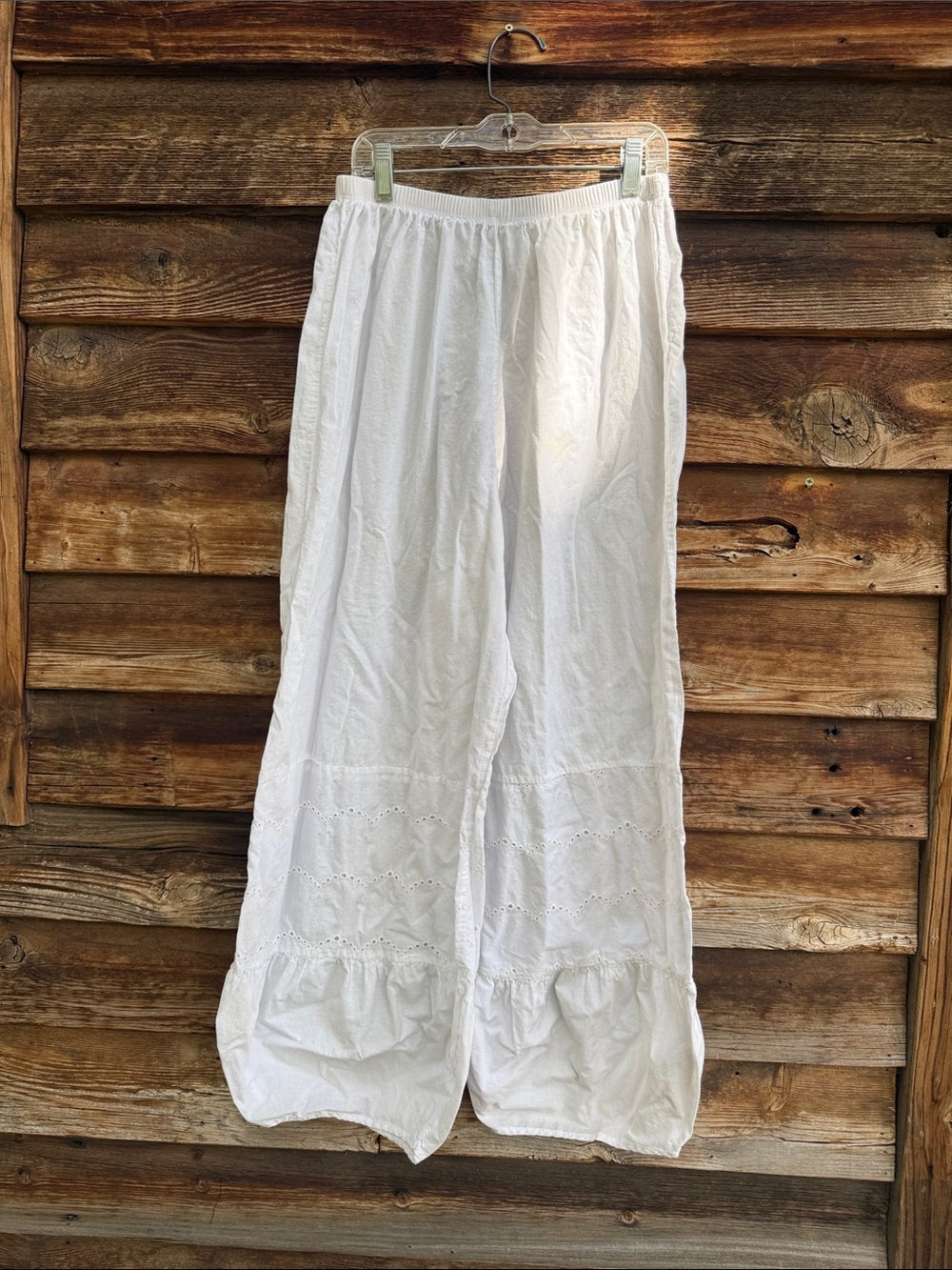 Blue fish pants made in USA